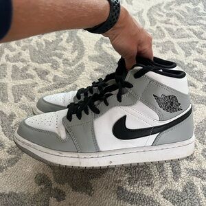 Jordan Men's Black, Gray, and White Sneakers